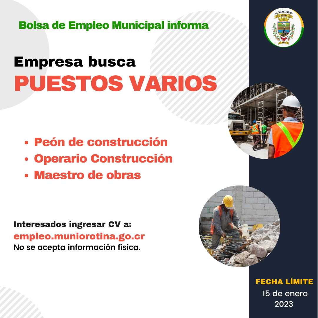 SE BUSCAN PUESTOS VARIOS